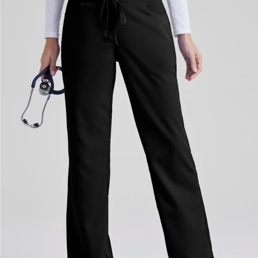 (3 sold together) Grey's Anatomy Black Drawstring Scrub Pants